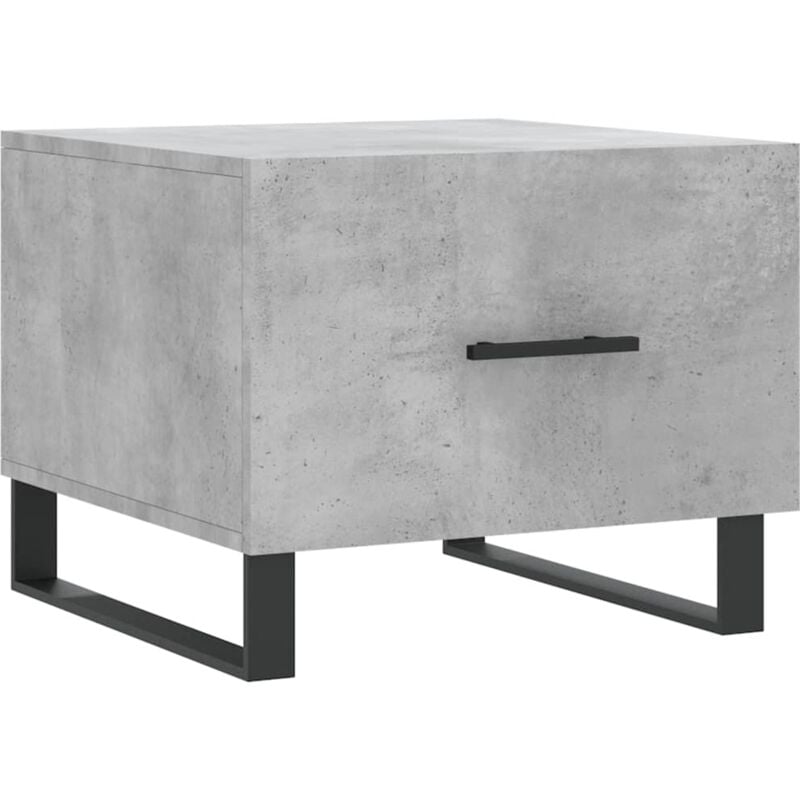 Vidaxl - Table basse gris béton 50x50x40 cm bois d'ingénierie