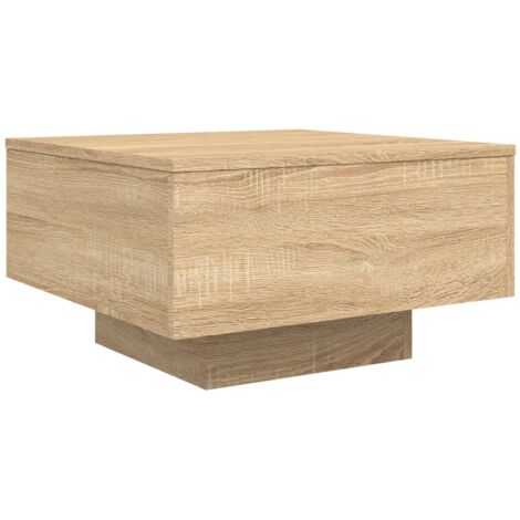 Table basse chêne sonoma 55x55x31 bois d'ingénierie