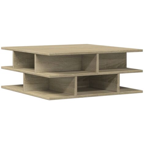 Table basse chêne sonoma 70x70x29 bois d'ingénierie