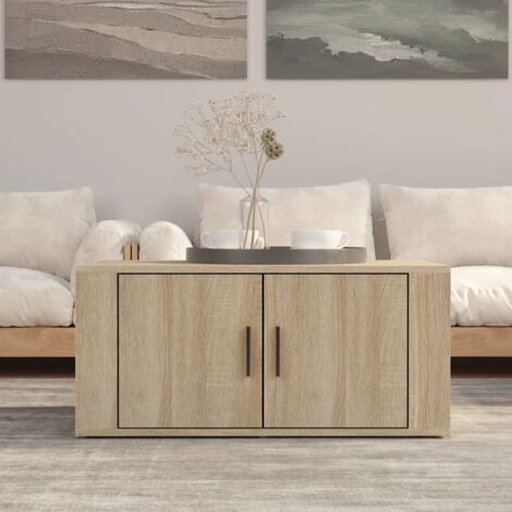 Table basse Chêne sonoma 80x50x36 cm Bois d'ingénierie vidaXL