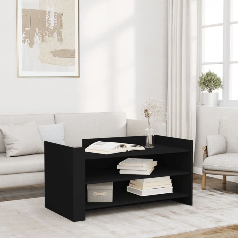 Vidaxl - Table basse noir 100x50x50 cm bois d'ingénierie