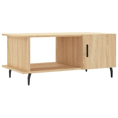 Table basse chêne sonoma 90x50x40 cm bois d'ingénierie vidaXL