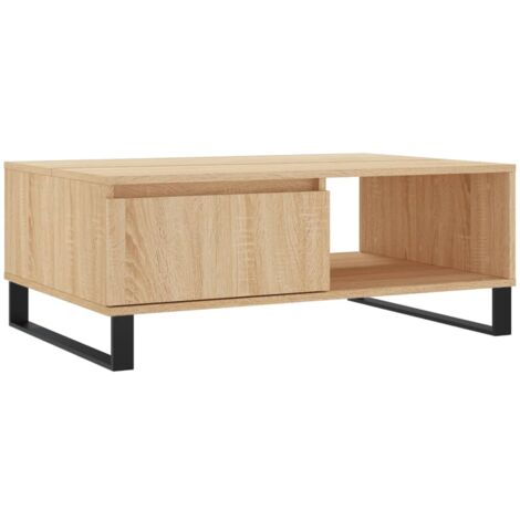 Table basse chêne sonoma 90x60x35 bois d'ingénierie