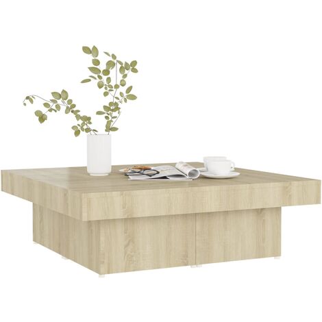 Table basse Chêne sonoma 90x90x28 cm