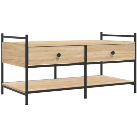 Table basse chêne sonoma 99x50x50 bois d'ingénierie