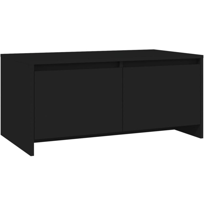 Vidaxl - Table basse noir 90x50x41,5 cm bois d'ingénierie