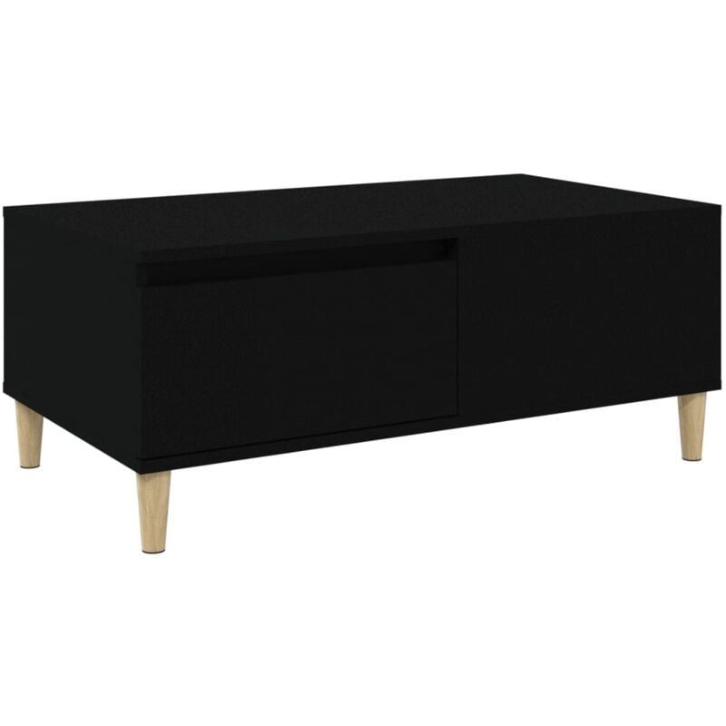 Vidaxl - Table basse Noir 90x50x36,5 cm Bois d'ingénierie