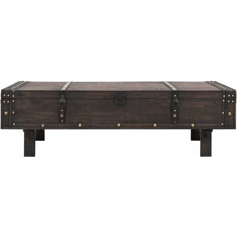 Table Basse Coffre de rangement, détails en métal de table basse pour le salon pour la maison
