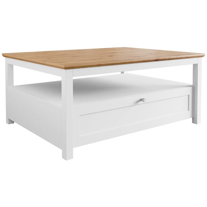 Mobilier1 - Table basse Comfivo Ruvlare 104 , 46x80x104cm, Diamètre: 0, Stratifié, Angulaire