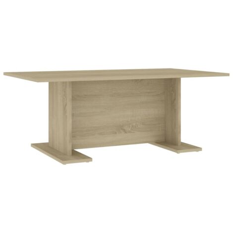 Table basse Contemporain - Bout de canapé Table Café - Chêne sonoma 103,5x60x40 cm Aggloméré Chic-330512