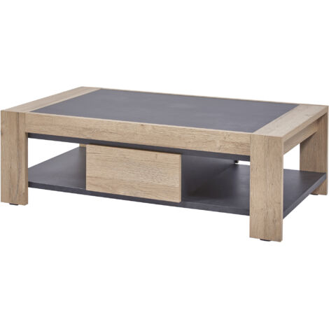 Table basse contemporaine coloris chêne Jackson