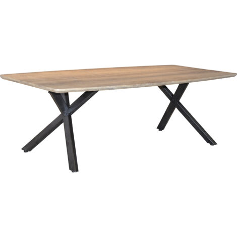 Table basse contemporaine en MDF avec piétement en acier Hamlet
