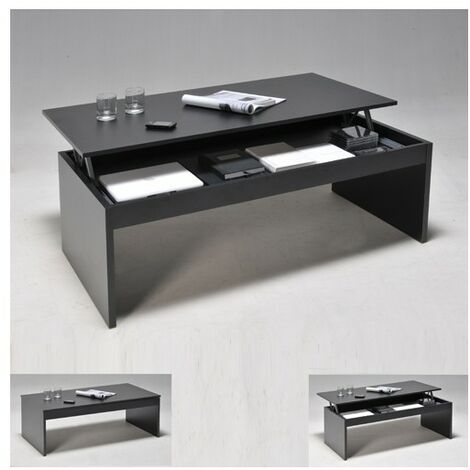 Table basse DARWIN 120x60cm / Noir/ 120x60x43 cm