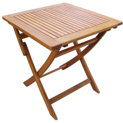 Table basse de café pliante de jardin en bois patio balcon