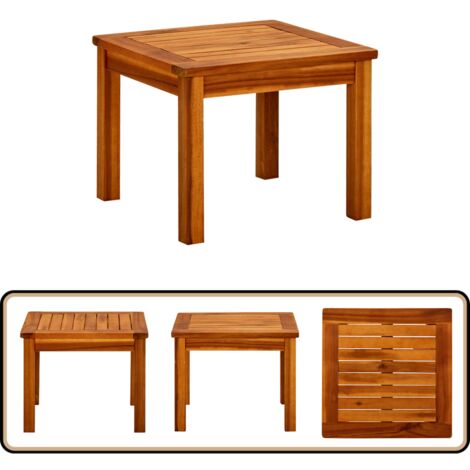 Table basse de jardin 45x45x36 cm Bois solide d'acacia - Table Basse Jardin - Mobilier De Jardin - Acacia - Table Extérieure - Décoration Jardin