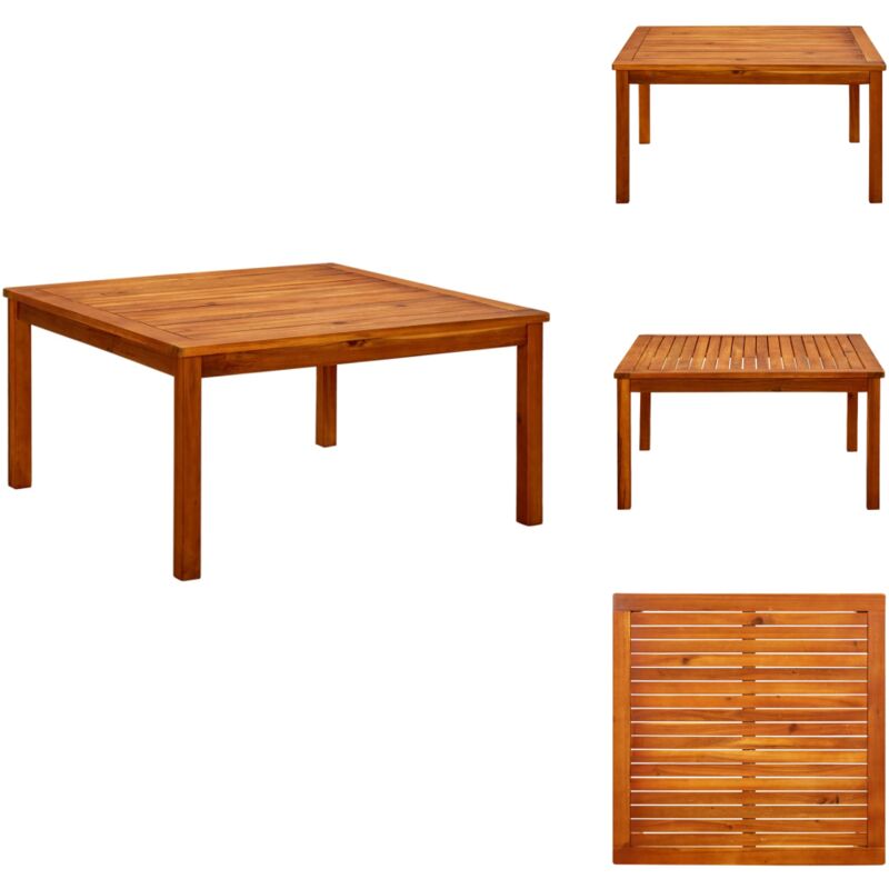 Vidaxl - Table basse de jardin 85x85x45 cm Bois solide d'acacia - Table Basse Jardin - Meuble Jardin - Acacia - Table Extérieure - Mobilier De Jardin