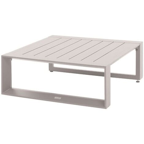 Table basse de jardin carrée Allure graphite 79 x 79 x 30cm en aluminium  - Hespéride