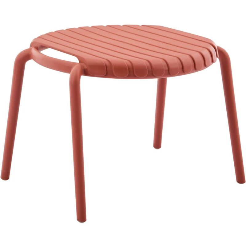 Vente-unique - Table basse de jardin empilable en polypropylène - Rouge - seseh de mylia