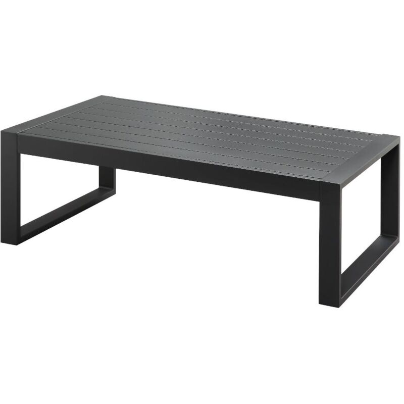 Vente-unique - Table basse de jardin en aluminium - Anthracite - molokai de mylia