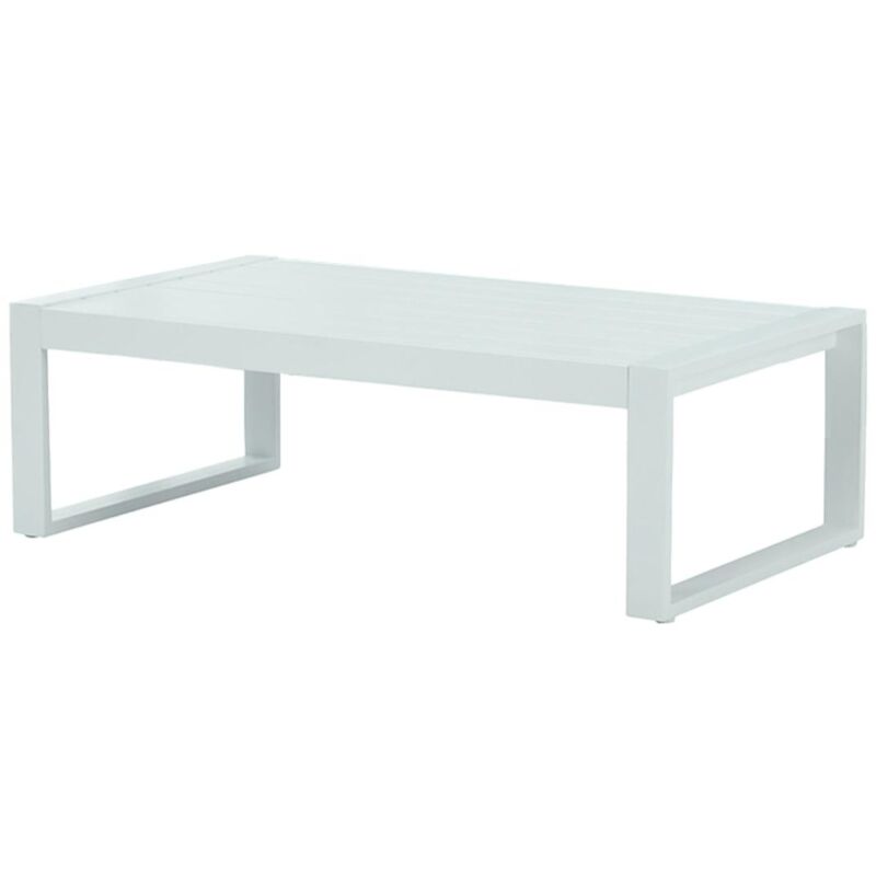 Vente-unique - Table basse de jardin en aluminium - Blanc - molokai de mylia