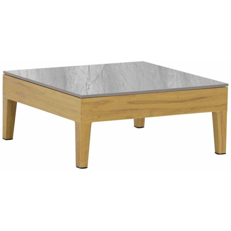 Table basse de jardin en aluminium et céramique Welcome