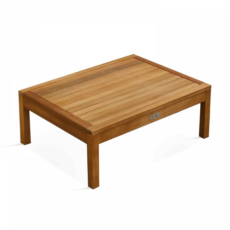 Table basse de jardin en bois 80 x 60 x 30 cm Maupiti - Bois