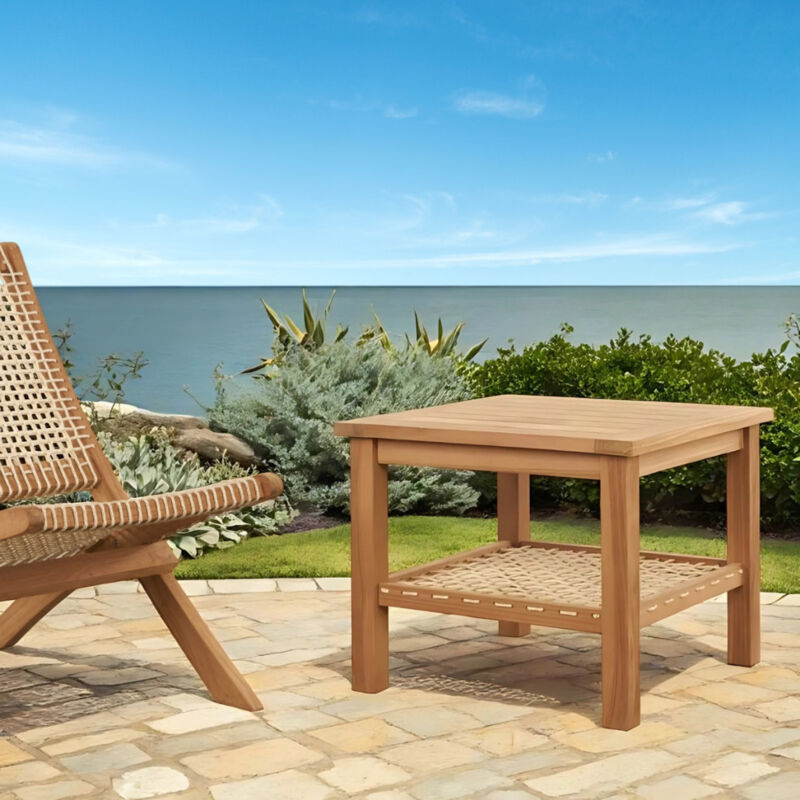 Wanda Collection - Table basse de jardin en teck 60 cm Leina