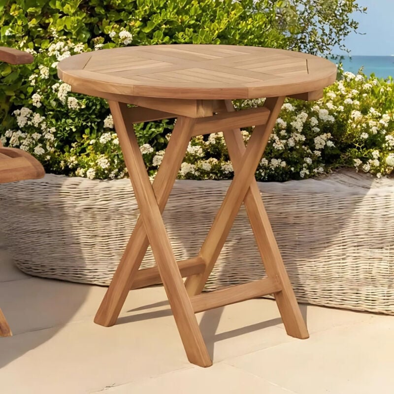 Wanda Collection - Table basse de jardin en teck massif Onora