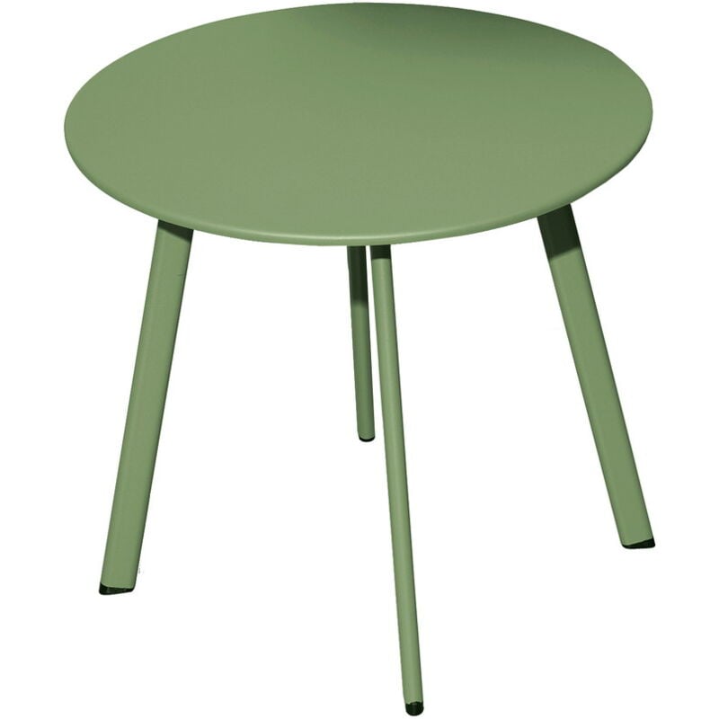 Table massai diam. 45 x h 39cm - amande