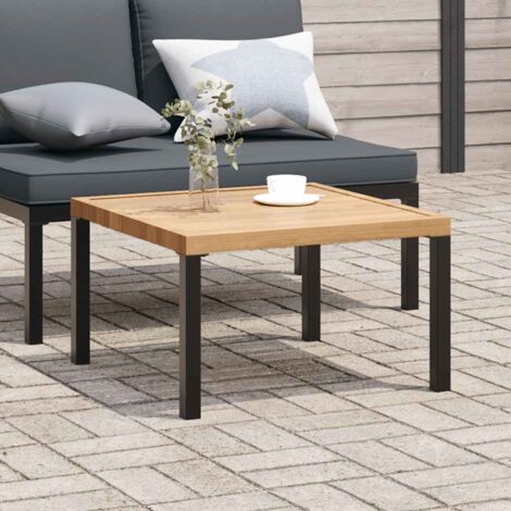 Table basse de jardin-Meuble de jardin noir 65x65x40 cm aluminium 387528