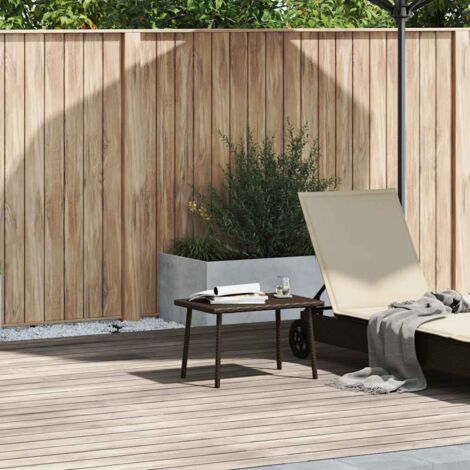 Table basse de jardin-Meuble de jardin rectangulaire marron 60x40x37 cm rotin 548295
