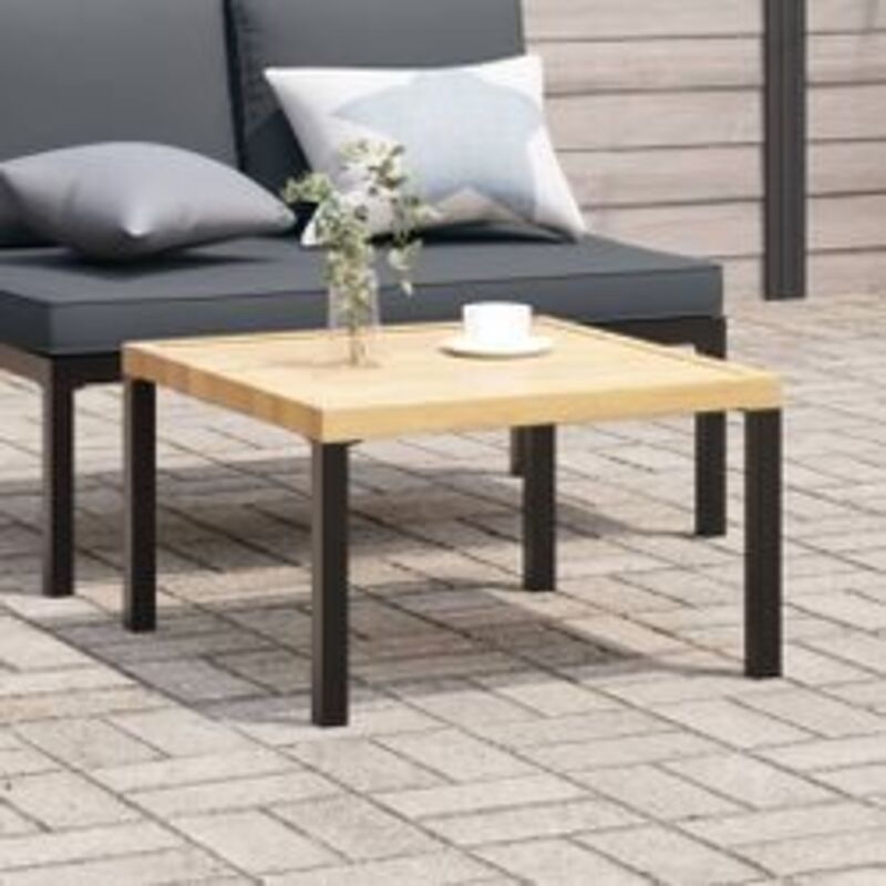 Table basse de jardin noir 65x65x40 aluminium Table basse de jardin noir 65x65x40 aluminium