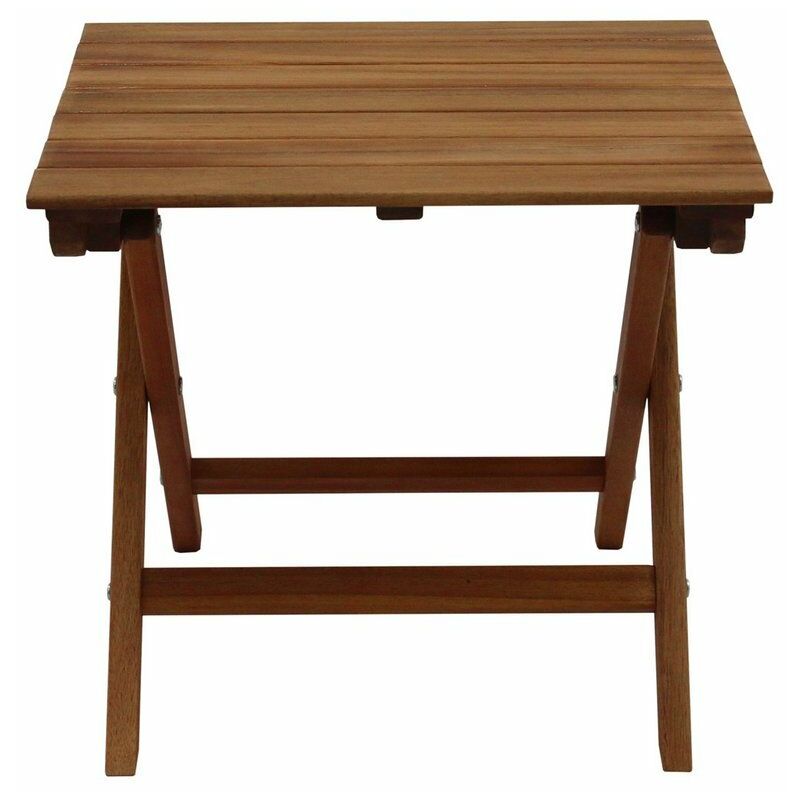 Miliboo - Table basse de jardin pliante en bois massif L40 cm itza Miliboo - Table basse de jardin pliante en bois massif L40 cm itza