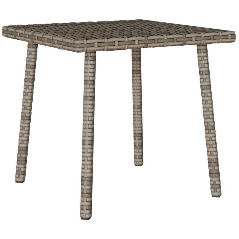 Vidaxl - Table basse de jardin rectangulaire gris 40x40x37 cm rotin