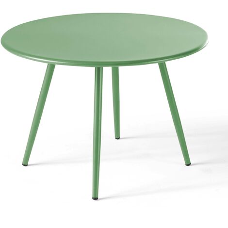 Table basse de jardin ronde Ø50 x 34 cm - Plusieurs coloris disponibles