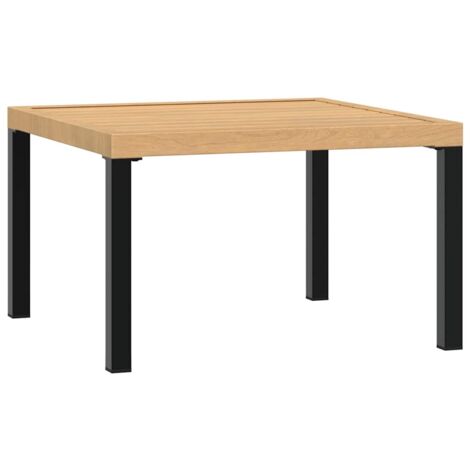Table basse de jardin，Table d'extérieur noir 65x65x40 cm aluminium CFW62041