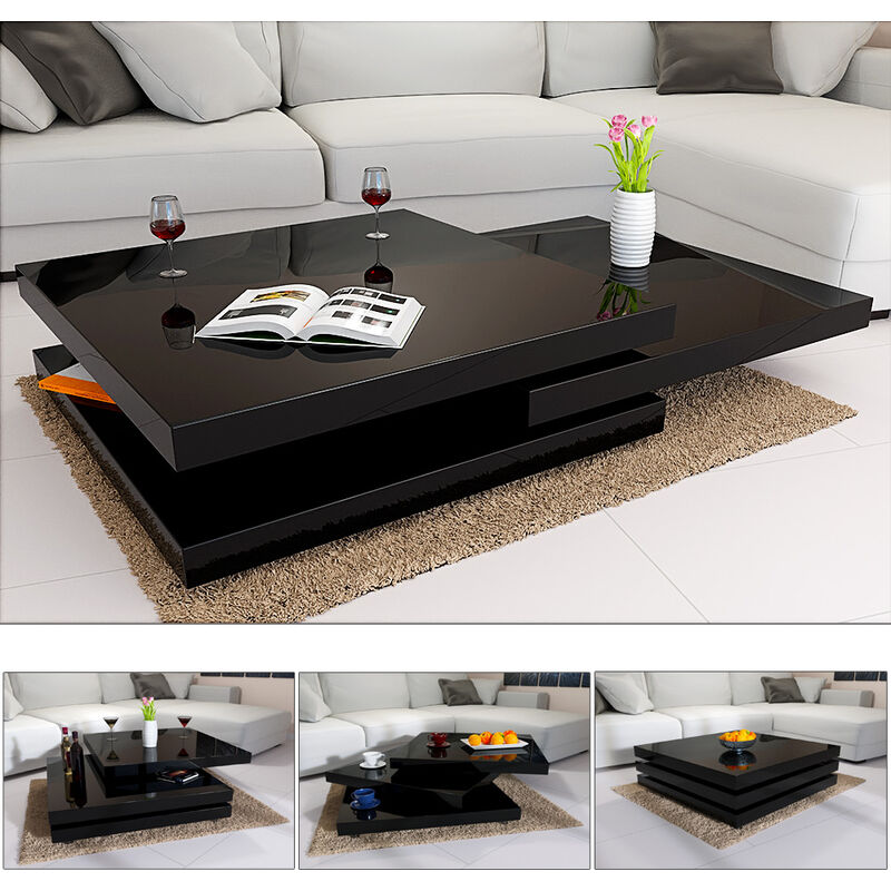  Table  Basse de  Salon 76x76cm ou 60x60cm carr  Moderne 