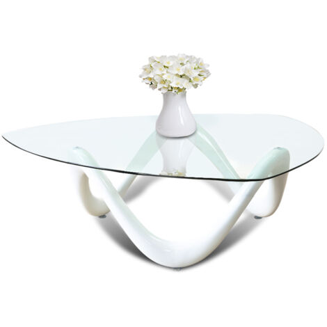 Table basse de salon blanche - Niagara