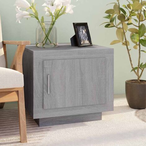 Table basse de salon  Bout de canapé  Tables d'appoint pour chambre Sonoma gris 51x50x45 cm Bois d'ingénierie XTT369