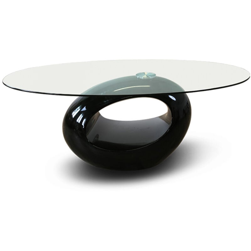 Table basse de salon noire - Symbiose