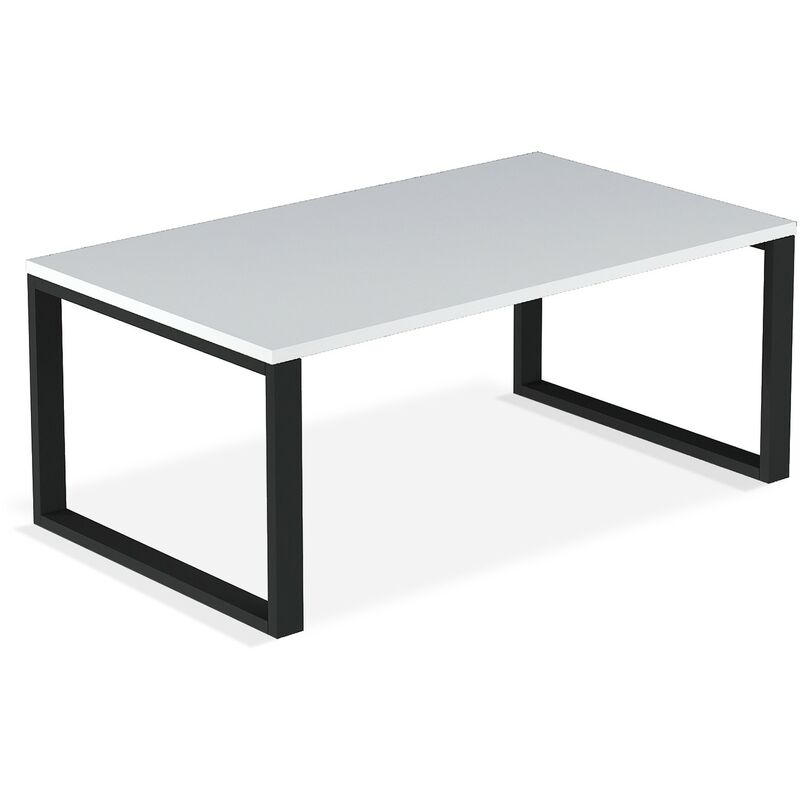 Intensedeco - Table basse de style industriel Ava Blanc mat