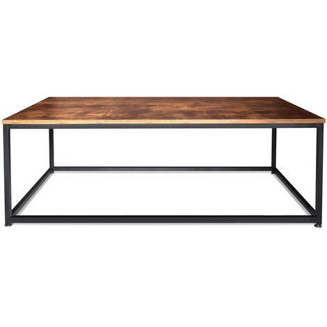 Table basse de style industriel table basse en acier et bois design moderne