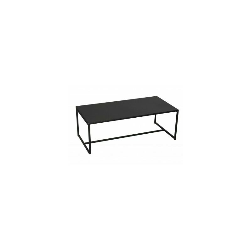 Fornord - Table Basse en Métal Noir - 100x50x36CM - Noir