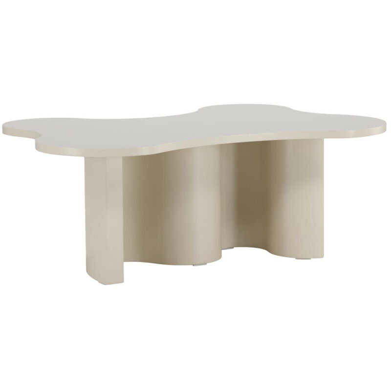 Table Basse Design "Flow" 120cm Beige Table Basse Design "Flow" 120cm Beige