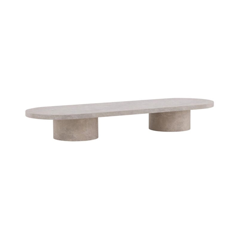 Paris Prix - Table Basse Design 'Narvik ' 190cm Beige