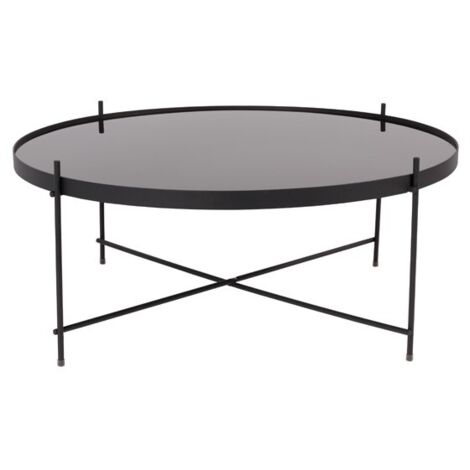 Table basse design ronde XXLarge - Noir - CUPID
