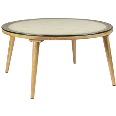 Table basse design, Table basse ronde HARU Bois en Wood, BOITE A DESIGN