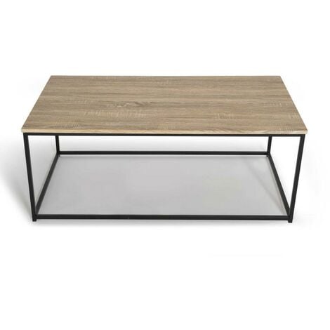 Table basse DETROIT 113 cm design industriel