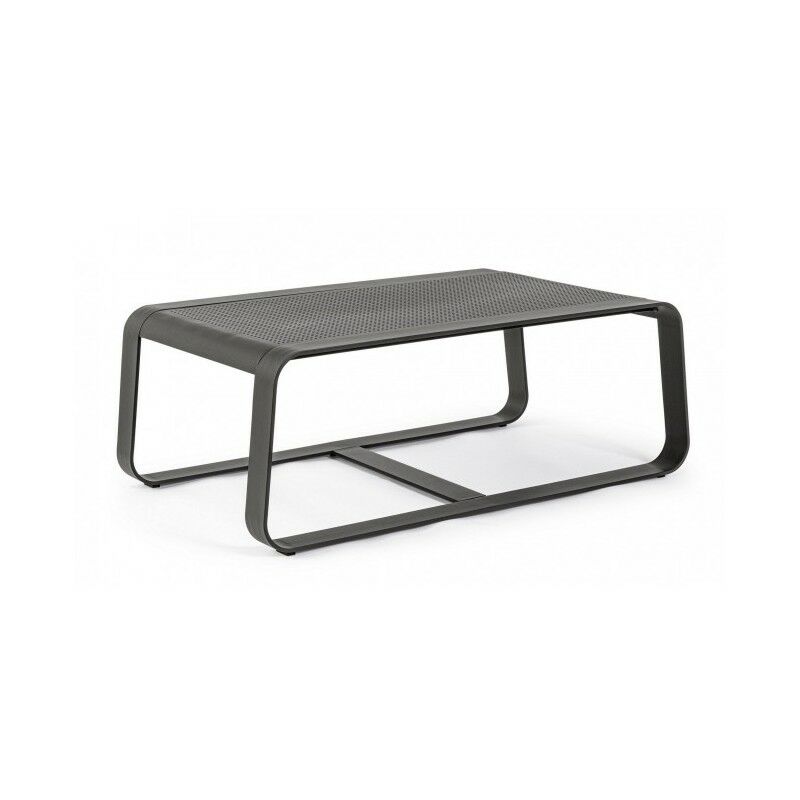 Table basse d'extérieur en aluminium Anthracite merrigan 105x62x h38 cm