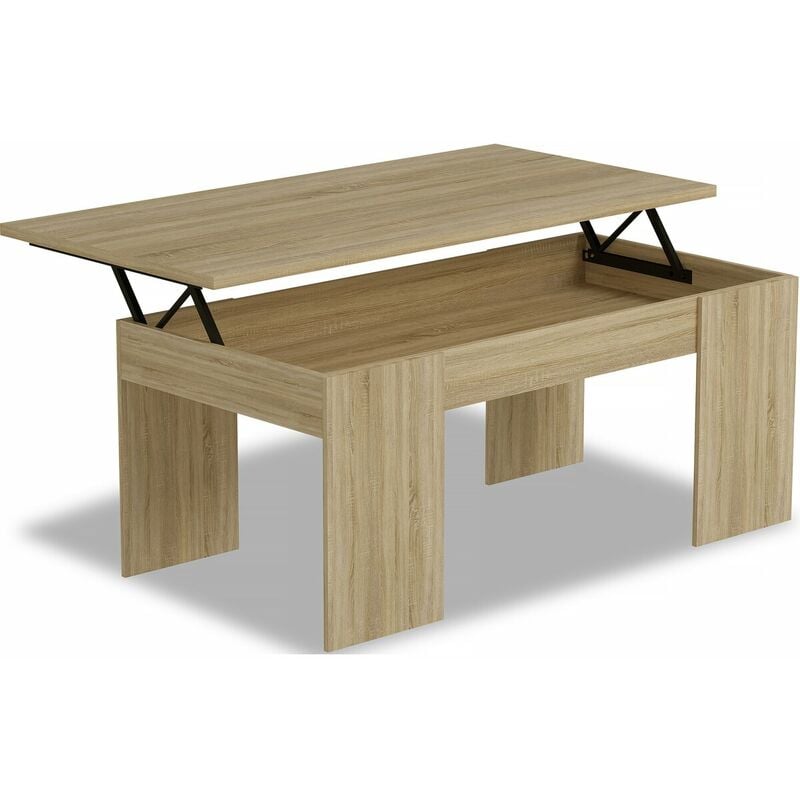 Habitat Et Jardin - Table basse 'Diana' - 102 x 50 x 43 cm - Chêne